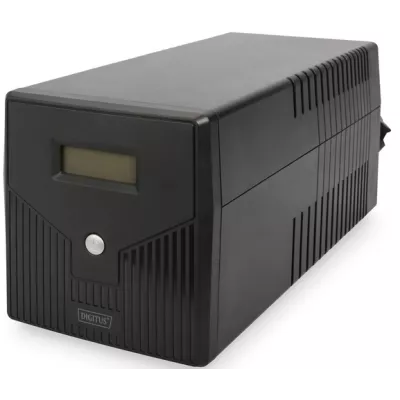 Джерело безперебійного живлення DIGITUS 1500VA/900W, LCD, RJ45, RS232, USB, 4xSchuko (DN-170075)