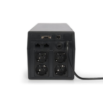Джерело безперебійного живлення DIGITUS 1500VA/900W, LCD, RJ45, RS232, USB, 4xSchuko (DN-170075)