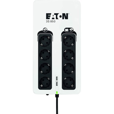 Джерело безперебійного живлення Eaton 3S, 850VA/510W, LED, USB, 8xSchuko (3S850D)