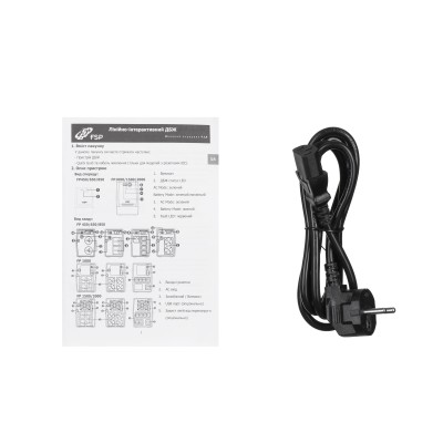 Джерело безперебійного живлення FSP FP650, 650VA/360W, LED, 4xC13 (PPF3601406)