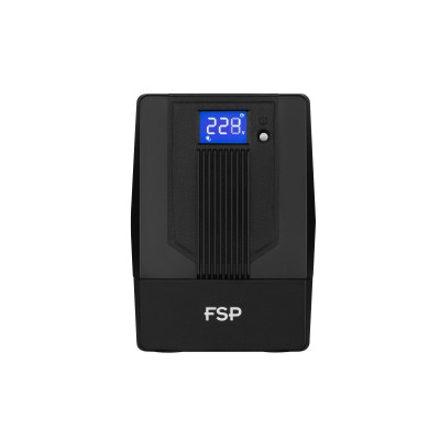 Джерело безперебійного живлення FSP iFP650, 650VA/360W, LCD, USB, 2xSchuko (PPF3602800)