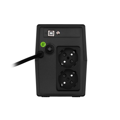 Джерело безперебійного живлення FSP iFP650, 650VA/360W, LCD, USB, 2xSchuko (PPF3602800)