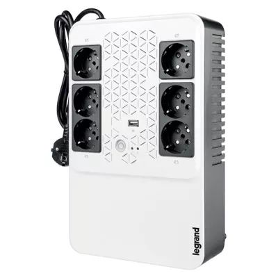 Джерело безперебійного живлення Legrand Keor Multiplug, 800VA/480W, USB, 6хSchuko, USB (310082)