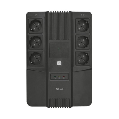 Джерело безперебійного живлення Trust Maxxon 800VA UPS with 6 standard wall power outlets BLACK (23326_TRUST)