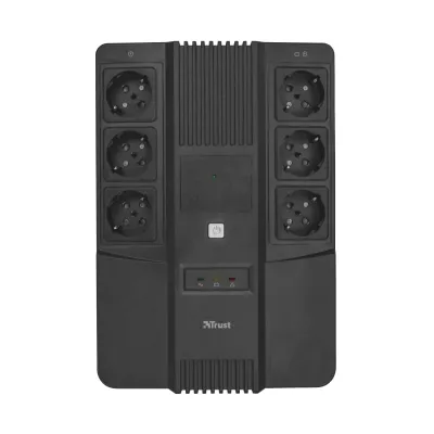 Джерело безперебійного живлення Trust Maxxon 800VA UPS with 6 standard wall power outlets BLACK (23326_TRUST)