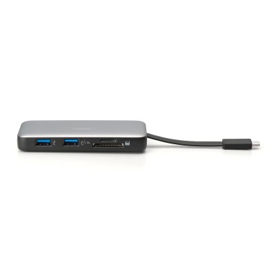 Док-станція DIGITUS USB-C > HDMI/2xUSB-A/USB-C/SD/MicroSD/RJ54, Travel