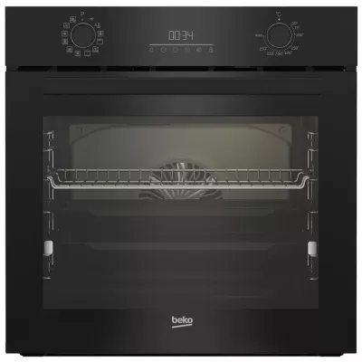 Духова шафа Beko електрична, 72л, A, дисплей, конвекція, телескопічні направляючі, чорний (BBIR17300BCS)