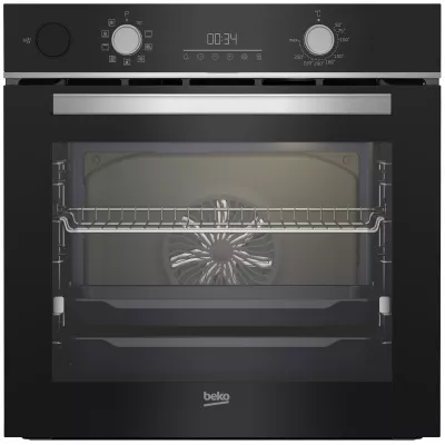 Духова шафа Beko електрична, 72л, A+, дисплей, конвекція, телескопічні направляючі, нерж. сталь (BBIS18300XCSE)