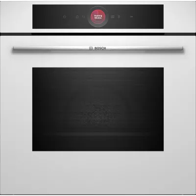 Духова шафа Bosch електрична, 71л, A+, дисплей, конвекція, білий (HBG7341W1)