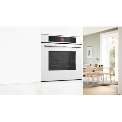 Духова шафа Bosch електрична, 71л, A+, дисплей, конвекція, білий (HBG7341W1)