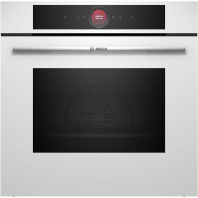 Духова шафа Bosch електрична, 71л, A+, дисплей, конвекція, піроліз, білий (HBG7741W1)