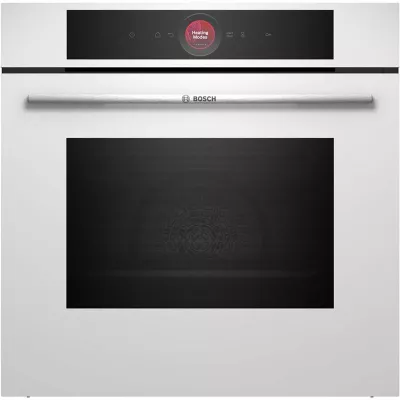 Духова шафа Bosch електрична, 71л, A+, дисплей, конвекція, піроліз, білий (HBG7741W1)