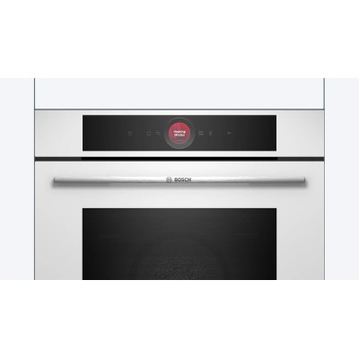 Духова шафа Bosch електрична, 71л, A+, дисплей, конвекція, піроліз, білий (HBG7741W1)