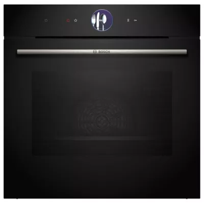 Духова шафа Bosch електрична, 71л, A+, дисплей, конвекція, чорний (HBG7361B1)