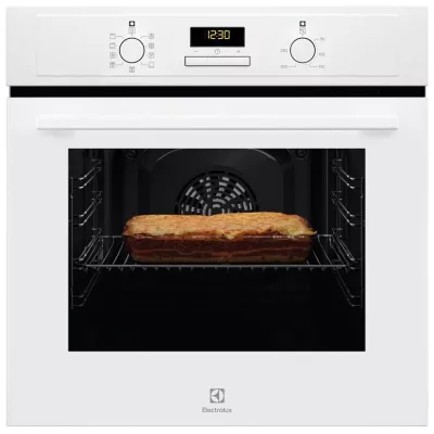 Духова шафа Electrolux електрична, 65л, A, дисплей, конвекція, білий (EOF3H40BW)