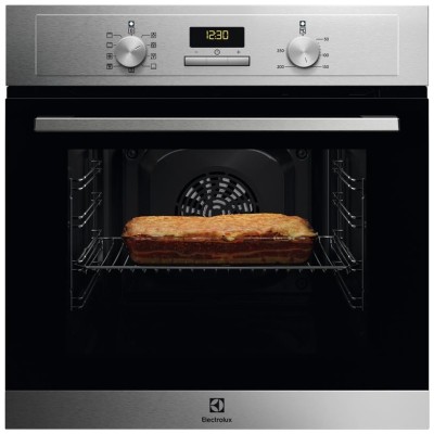 Духова шафа Electrolux електрична, 65л, A, дисплей, конвекція, нерж (EOF3H00BX)