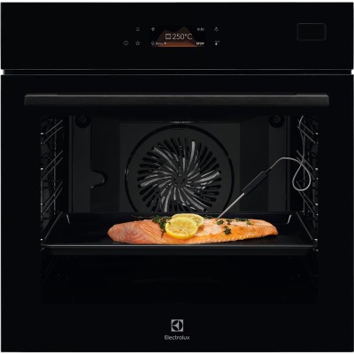 Духова шафа Electrolux електрична, 70л, А++, пара, дисплей, конвекція, ф-ція пароварки, телескопічні напрямні, чорний (EOB8S39WZ