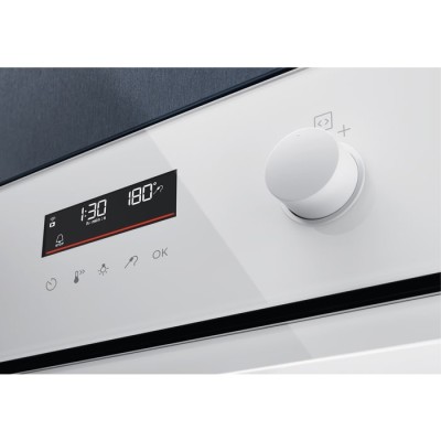 Духова шафа Electrolux електрична, 72л, A+, пара, дисплей, конвекція, телескопічні напрямні, білий (EOD6F77WV)