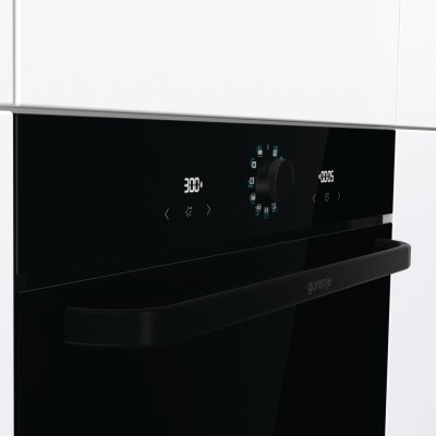 Духова шафа Gorenje електрична, 77л, A, пара, дисплей, макс.темпер.-300, чорний (BOS67371SYB)