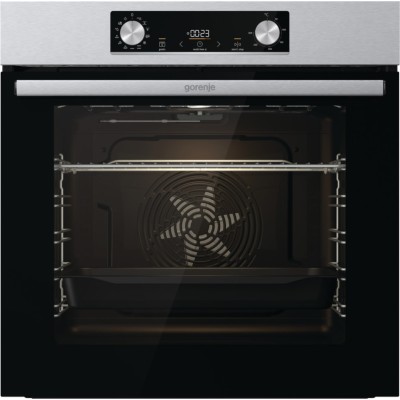 Духова шафа Gorenje електрична, 77л, A+, дисплей, IconLed, нерж (BO6737E02X)
