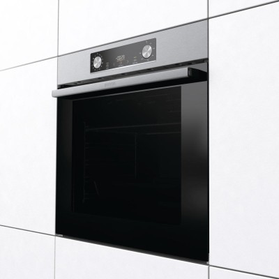 Духова шафа Gorenje електрична, 77л, A+, дисплей, IconLed, нерж (BO6737E02X)