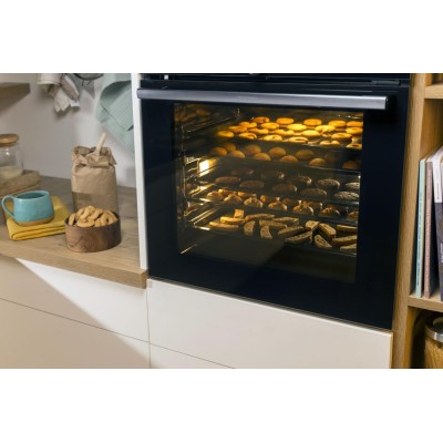 Духова шафа Gorenje електрична, 77л, A+, дисплей, IconLed, нерж (BO6737E02X)