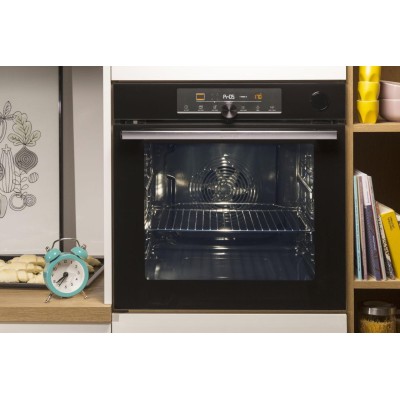 Духова шафа Gorenje електрична, 77л, A+, дисплей, IconLed, нерж (BO6737E02X)