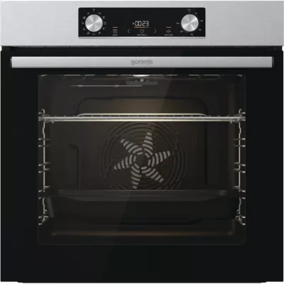 Духова шафа Gorenje електрична, 77л, A+, дисплей, нерж (BO6735E02X)