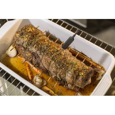 Духова шафа Gorenje електрична, 77л, A+, дисплей, покрокове випікання, чорний (BOSX6747A01BG)