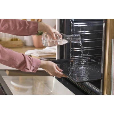 Духова шафа Gorenje електрична, 77л, A+, дисплей, ф-я без додавання жиру, чорний (BOSX6737E13BG)