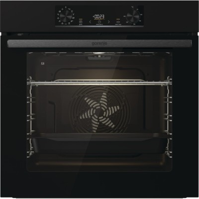 Духова шафа Gorenje електрична, 77л, A+, пара, дисплей, IconLed, піроліз, чорний (BPS6737E02B)
