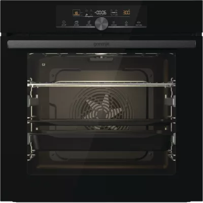 Духова шафа Gorenje електрична, 77л, A+, пара, дисплей, IconTouch, чорний (BOS6747A01BG)