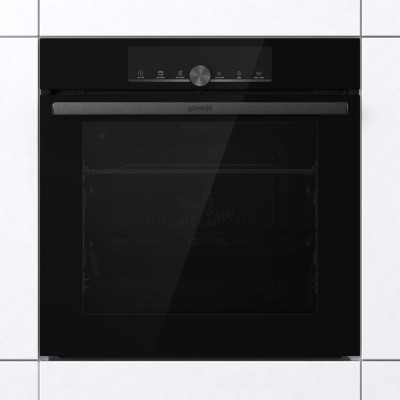 Духова шафа Gorenje електрична, 77л, A+, пара, дисплей, IconTouch, чорний (BOS6747A01BG)