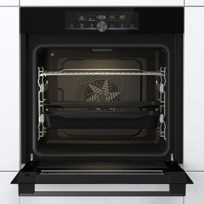 Духова шафа Gorenje електрична, 77л, A+, пара, дисплей, IconTouch, чорний (BOS6747A01BG)