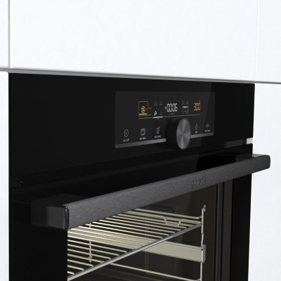 Духова шафа Gorenje електрична, 77л, A+, пара, дисплей, IconTouch, чорний (BOS6747A01BG)