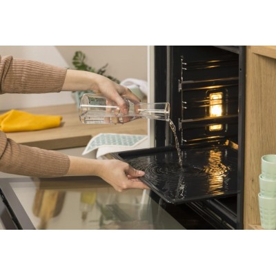 Духова шафа Gorenje електрична, 77л, A+, пара, дисплей, IconTouch, чорний (BOS6747A01BG)