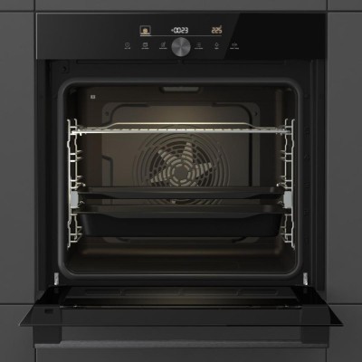 Духова шафа Gorenje електрична, 77л, A+, пара, дисплей, IconTouch, чорний (BOS6747A05DG)