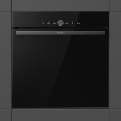 Духова шафа Gorenje електрична, 77л, A+, пара, дисплей, IconTouch, чорний (BOS6747A05DG)