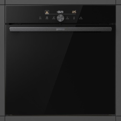 Духова шафа Gorenje електрична, 77л, A+, пара, дисплей, IconTouch, чорний (BOS6747A05DG)