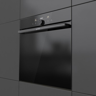 Духова шафа Gorenje електрична, 77л, A+, пара, дисплей, IconTouch, чорний (BOS6747A05DG)