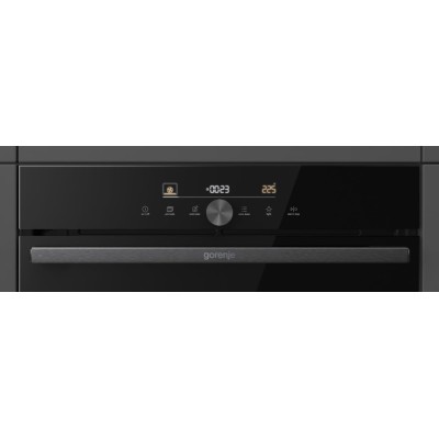 Духова шафа Gorenje електрична, 77л, A+, пара, дисплей, IconTouch, чорний (BOS6747A05DG)