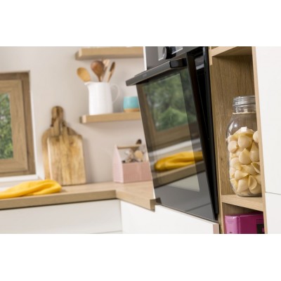 Духова шафа Gorenje електрична, 77л, A+, пара, дисплей, IconTouch, чорний (BOS6747A05DG)