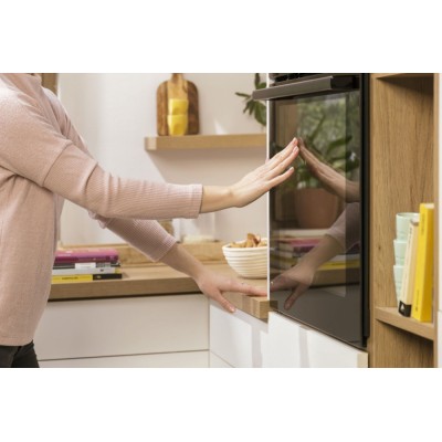 Духова шафа Gorenje електрична, 77л, A+, пара, дисплей, IconTouch, чорний (BOS6747A05DG)