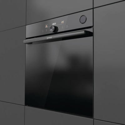 Духова шафа Gorenje електрична, 77л, A+, пара, дисплей, Wi-Fi, чорний (BSA6747DGWI)