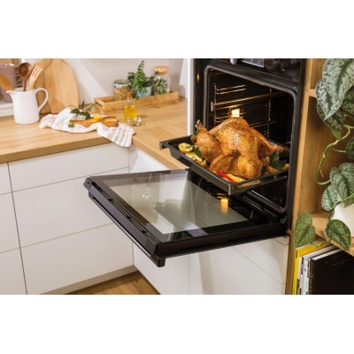 Духова шафа Gorenje електрична, 77л, A+, пара, дисплей, нерж (BOS6747A01X) Духова шафа Gorenje електрична, 77л, A+, пара, дисплей, нерж (BOS6747A01X)
