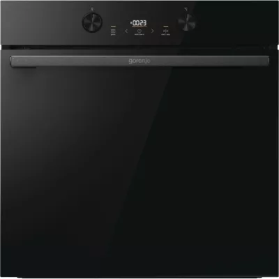 Духова шафа Gorenje електрична, 77л, A+, пара, дисплей, піроліз, чорний (BPS6737E04DBG)