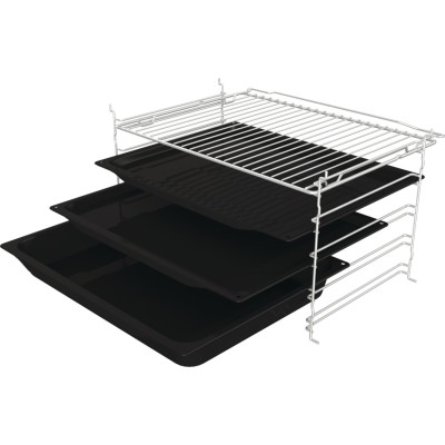 Духова шафа Gorenje електрична, 77л, A+, пара, дисплей, піроліз, чорний (BPS6737E04DBG)