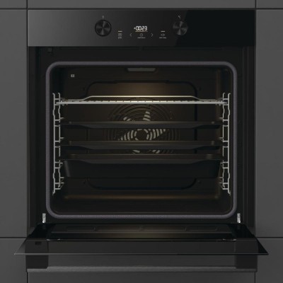 Духова шафа Gorenje електрична, 77л, A+, пара, дисплей, піроліз, чорний (BPS6737E04DBG)