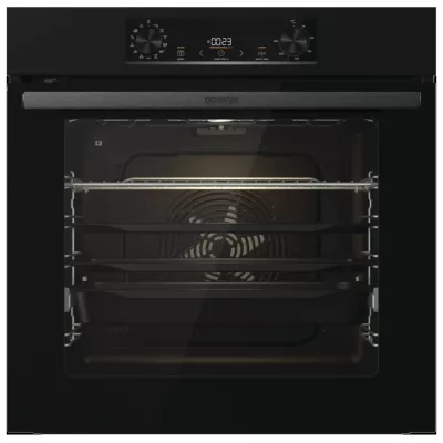 Духова шафа Gorenje електрична, 77л, A+, пара, дисплей, піроліз, чорний (BPS6737E07B)