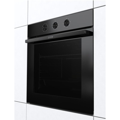 Духова шафа Gorenje електрична, 77л, A+, пара, дисплей, чорний (BOS6737E13FBG)
